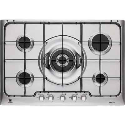 Electrolux | Piano cottura a gas Soft PX750UV finitura inox da 75 cm