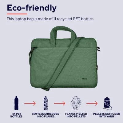 BOLOGNA LAPTOP BAG 16" ECO GREEN 24450TRS