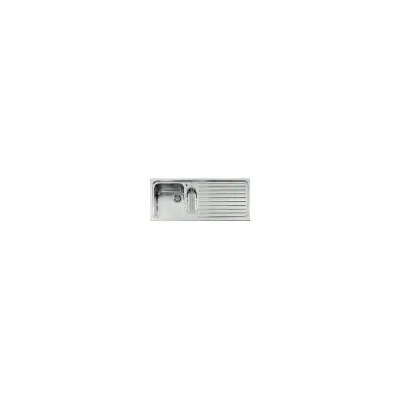 Alpes Lavello semifilo F 5119/1V1B1S con bacinella e gocciolatoio a destra in acciaio inox da 119x51 cm