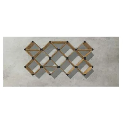 Altacorte Libreria fissa monofacciale Free con struttura in in legno da 282,8 cm e h. 141,4 cm