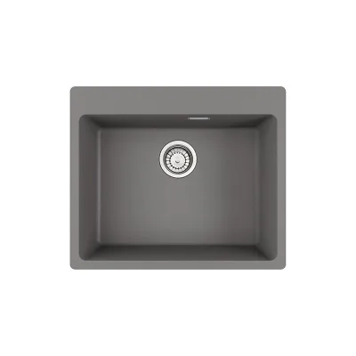 Franke: Lavello una vasca Vasche Sopratop Centro MRG 610-54 FTL 114.0661.702 finitura fragranite stone grey da 59x50 cm