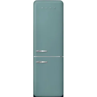 Smeg Frigorifero combinato con cerniere a destra a libera installazione FAB32REGM6 finitura verde smeraldo da 60 cm