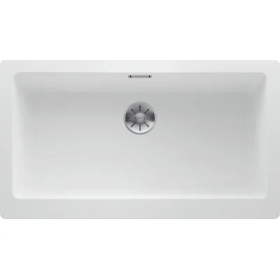 Blanco Lavello una vasca VINTERA XL 9-UF 1526105 finitura bianco da 89.6x51 cm - Filotop/Sottotop
