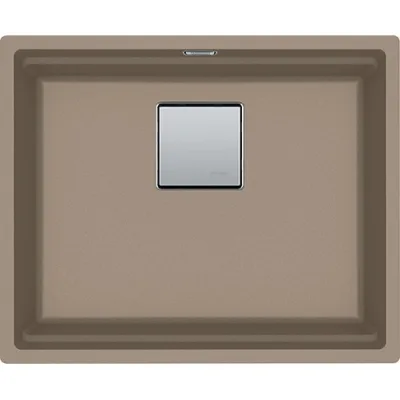Franke: Lavello una vasca Vasche Kubus 2 Sottotop KNG 110-52 125.0529.602 finitura fragranite oyster da 52x42 cm