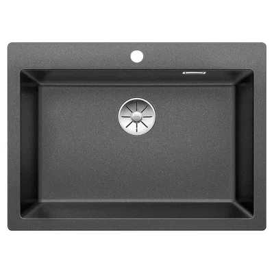 Blanco Lavello una vasca PLEON 8 1518336 finitura antracite da 70x51 cm - Sopratop
