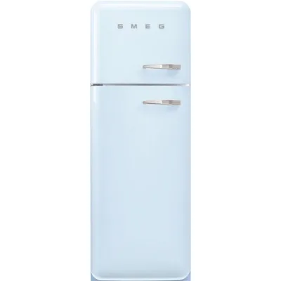 Smeg Frigorifero doppia porta con cerniere a sinistra a libera installazione FAB30LPB6 finitura azzurro da 60 cm