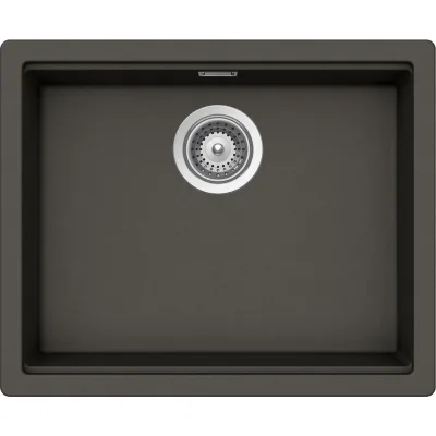 Schock Lavello una vasca LAHTI N100LU LATN100LU43 finitura asphalt da 53.8x43.8 cm