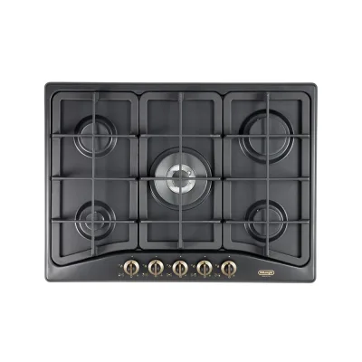 De Longhi Piano cottura a gas ANF 57 PRO finitura antracite da 68 cm