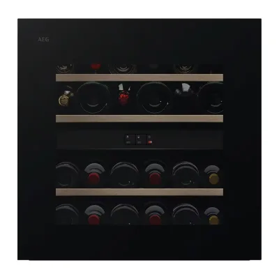 AEG Cantinetta vino da incasso AWCD 280 B6B finitura nero da 60 cm