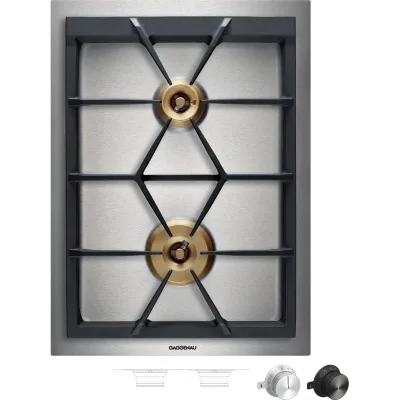 Gaggenau Piano cottura a gas VG425215 finitura acciaio da 38 cm - RICHIEDERE PREVENTIVO