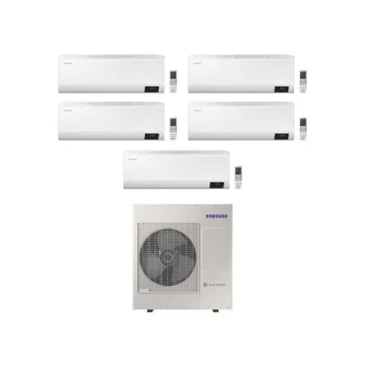 Climatizzatore Condizionatore Samsung Penta Split Inverter serie Cebu da 7000+7000+7000+9000+9000 con AJ100TXJ5KG R-32 Wi-Fi Integrato 7+7+7+9+9 A++/A+