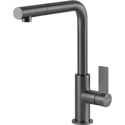 Smeg S Miscelatore monocomando con doccetta MD22DKX finitura nero