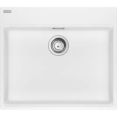 Franke Lavello a una vasca Maris Care Sopratop MRG 610-60 C 114.0734.271 finitura fragranite bianco da 63.5x55.9 cm