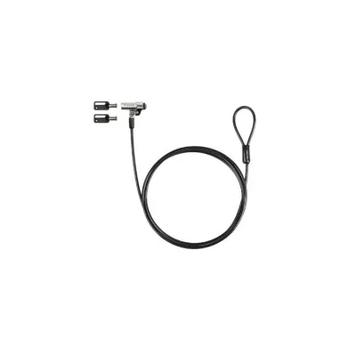 Cavo di sicurezza Lucchetto Tooq Nano con chiave da 2,5x6 mm per laptop - Colore grigio