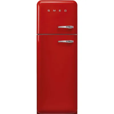 PRONTA CONSEGNA - Smeg Frigorifero doppia porta con cerniere a sinistra a libera installazione FAB30LRD6 finitura rosso