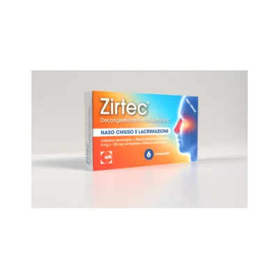 ZIRTEC DECONGESTIONANTE ANTISTAMINICO 6 COMPRESSE 5+120MG