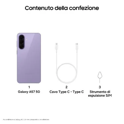 GALAXY A57 8+256GB LILAC SM-A576BZVDEUE