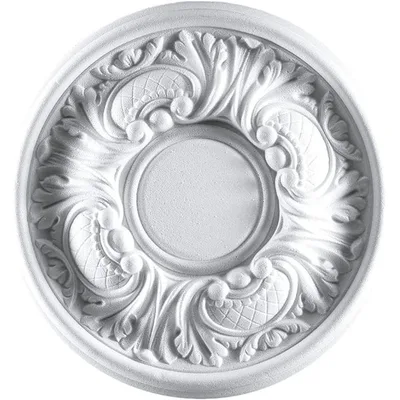 Rosone a soffitto per lampadario in polistirolo diametro 29 cm
