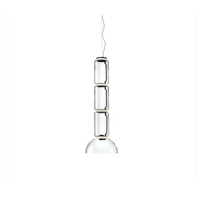 Flos Lampada a sospensione Noctambule Suspension 3 Low Cylinder Bowl finitura nero