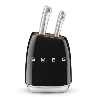 PRONTA CONSEGNA - Smeg Ceppo portacoltelli KBSF02BL finitura nero - PROMOZIONE ATTIVA FINO AL 19/10