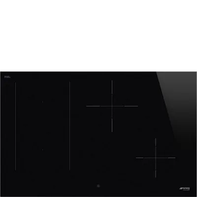 PRONTA CONSEGNA - Smeg S Piano cottura a induzione SIM3844D in vetroceramica nero da 80 cm