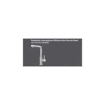 Barazza Miscelatore monocomando 1RUBO1DS finitura acciaio inox satinato - PROMOZIONE ATTIVA FINO AL 19/10