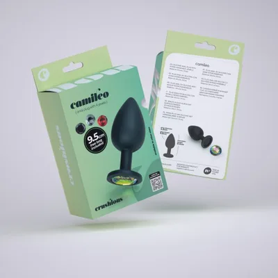 Plug anale Crushious Camileo Large 9,5 cm Ø 4,2 cm silicone 4 gioielli intercambiabili