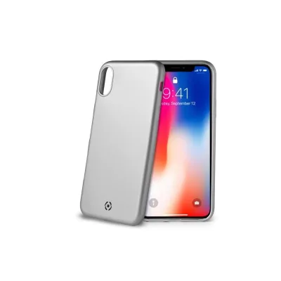 CELLY SOFTMATT COVER IPHONE XS/X SILVER SOFTMATT900SV