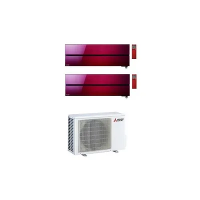 Climatizzatore Condizionatore MITSUBISHI ELECTRIC Dual Split 9+18 serie KIRIGAMINE STYLE RUBY RED Inverter con MXZ-2F53VF WI-FI INTEGRATO R-32 9000+18000 A+++/A++