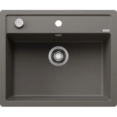 Blanco Lavello una vasca DALAGO 6-F 1527247 finitura grigio vulcano da 60.5x50 cm - Filotop