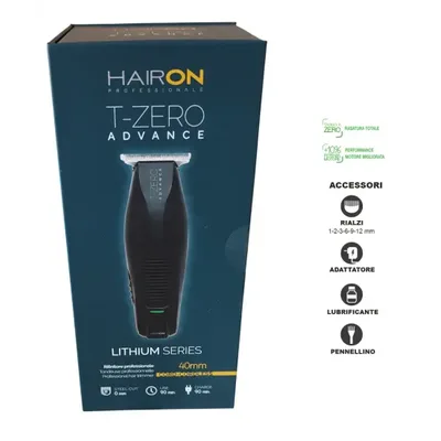 Tosatrice regola barba rifiniture t- zero advance Hairon