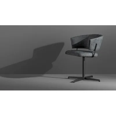 Bonaldo Sedia da ufficio Bahia Office con base girevole in metallo e seduta a scelta