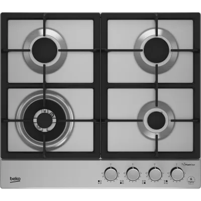PRONTA CONSEGNA - Beko Piano cottura a gas HIAW64226SXE finitura acciaio inox da 60 cm