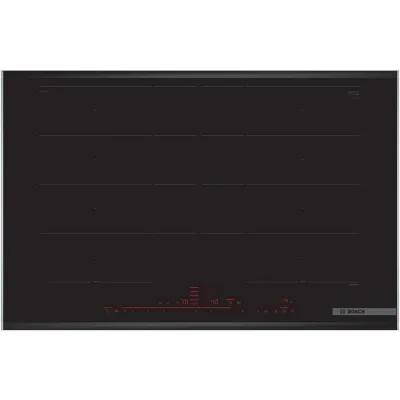 Bosch Piano cottura a induzione EXxtra PXY875DC1E in vetroceramica nero da 80 cm - Serie 8
