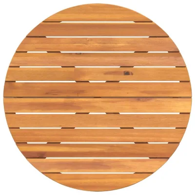 Tonda Mini — Tavolo da pranzo rotondo da giardino Ø90x75 cm, massello di acacia