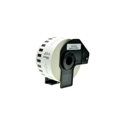 ETICHETTE COMPATIBILI BROTHER DK22225 DK-22225 30,48mm 38mm CON SUPPORTO