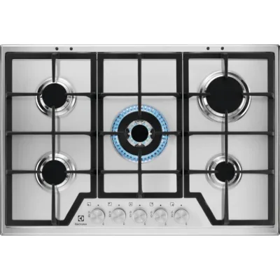 Electrolux | Piano cottura a gas Slim Profile KGS7536SX finitura inox da 75 cm