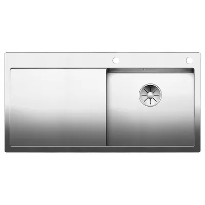 Blanco Lavello una vasca con gocciolatoio sx CLARON 5 S-IF 1513999 in acciaio inox da 100x51 cm - Sopratop/Filotop
