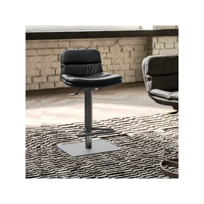 Ozzio Sgabello girevole Morris art. S511 con struttura in metallo e seduta in tessuto
