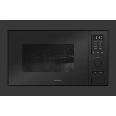 Barazza Microonde da incasso 1MOEN finitura acciaio inox nero opaco / vetro nero da 60 cm - PROMOZIONE ATTIVA FINO AL 19/10