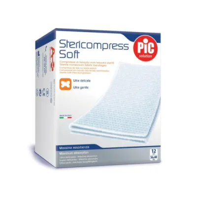 PIC GARZA STERICOMPRESS 36X40 12 PEZZI
