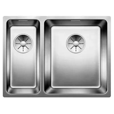 Blanco Lavello una vasca DX con vaschetta ANDANO 340/180-IF 1518319 in acciaio inox da 58.5x44 cm - Sopratop/Filotop