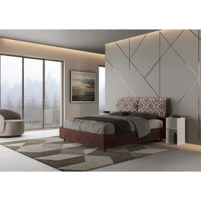 Ityhome Letto matrimoniale Mados in tessuto Agata 4 da 160 cm