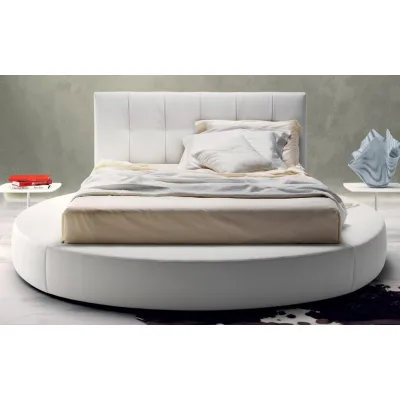 Samoa Letto matrimoniale rotondo SPECIAL imbottito con o senza contenitore da Ø250 cm - IN PROMOZIONE FINO AL 6/07