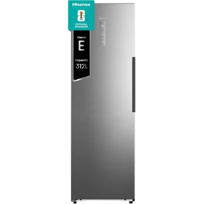 Hisense: Congelatore monoporta a libera installazione FT3K310SEIE finitura inox da 60 cm