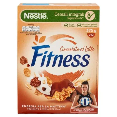 Fitness Cioccolato Al Latte Cereali Con Frumento E Avena Integrali E Fiocchi Al Cioccolato 375 G