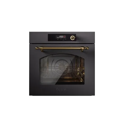 Ilve Forno elettrico da incasso Nostalgie OV601NL3 finitura grafite mat/ottone da 60 cm - IN PROMOZIONE FINO AL 6/07