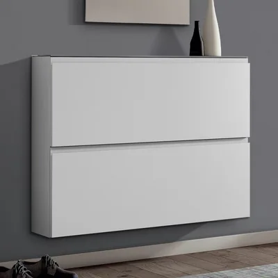 Maconi Scarpiera sospesa Dolce Vita 1200/122 in melaminico con top in vetro da 8 paia
