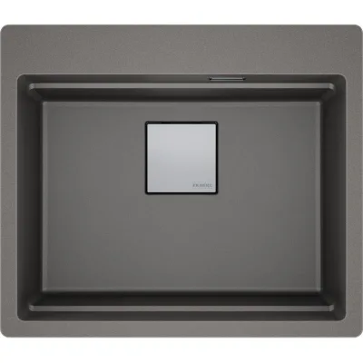 Franke: Lavello una vasca da Incasso KNG PRO 610-53 FTL 114.0751.845 finitura stone grey da 59 cm