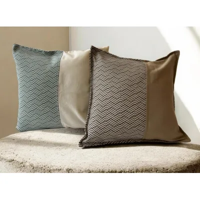 Cuscini Artigianali Decorativi Texture Beige e Marrone 45x45 cm